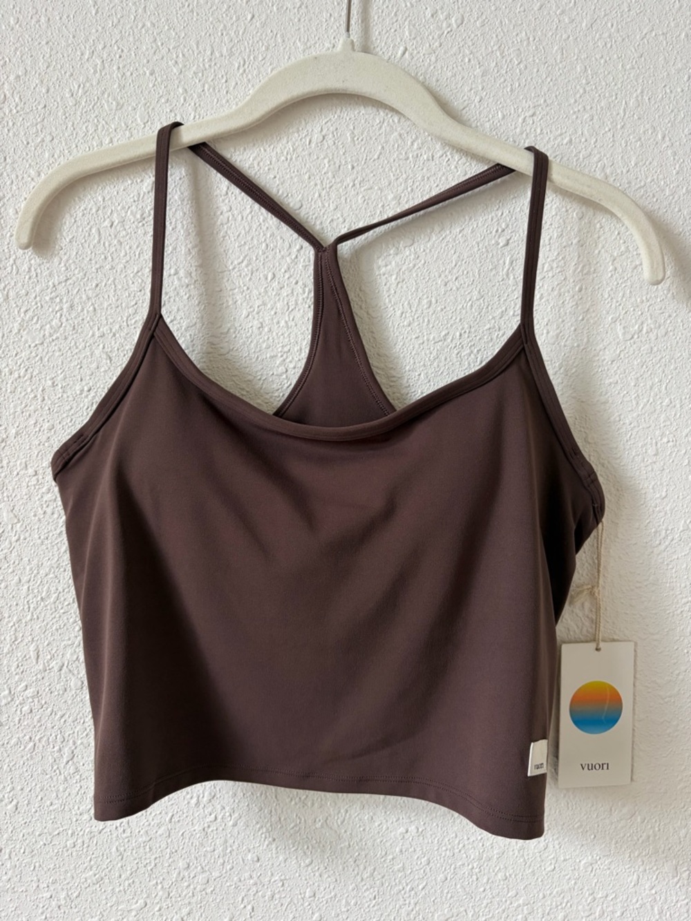 Vuori All The Feels Tank 2.0 Java Size Medium Athleisure Sporty Neutral - Picture 8 of 8